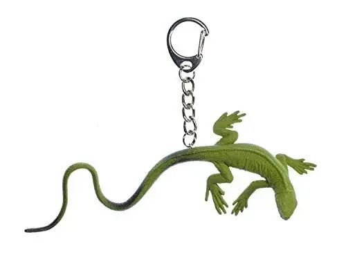 Produktbild: Miniblings Waran Schlüsselanhänger Echse Eidechse Gecko grün - Handmade Modeschmuck I I Anhänger Schlüsselring Schlüsselband Keyring