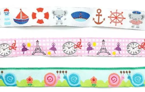 Produktbild: Miniblings Webband ca 9.5m Gewebeband - DIY Nähen Bordüre Borte Ripsband Kind Anker Schnecke - Webband Handarbeit 4
