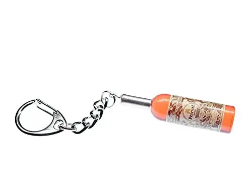 Produktbild: Miniblings Weinflasche Schlüsselanhänger Wein rot 48mm Rotwein - Handmade Modeschmuck I I Anhänger Schlüsselring Schlüsselband Keyring