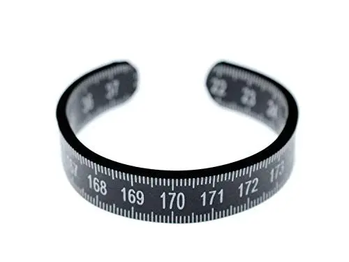 Produktbild: Miniblings Zollstock Armband Messen Maßband Metermaß Upcycling Recycling Schwarz - Modeschmuck handmade - Damen Mädchen Bettelarmband