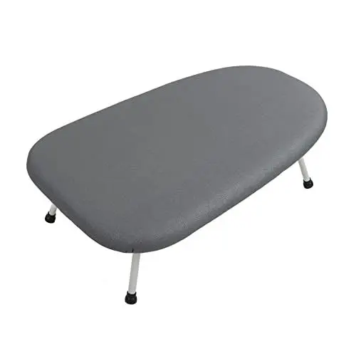 Produktbild: Mini-Bügelbrett, Tisch-Bügelbrett, Tragbares Mini-Bügelbrett, Faltbar, Platzsparend, Leicht zu Bewegen, Tragbares Kleines Tisch-Stoff-Bügelbrett mit Rädern für Zimmer(Verbrühungsschutz Silber)
