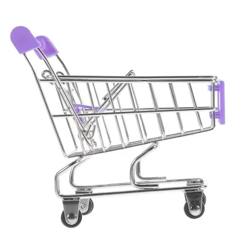 Produktbild: HOOTNEE Mini Einkaufswagen Aus Handgefertigter Stabiler Und Langlebiger Einkaufswagen Für Dekoration Und Aufbewahrung Für Küche Büro Oder Schlafzimmer Perfektes Für Freunde