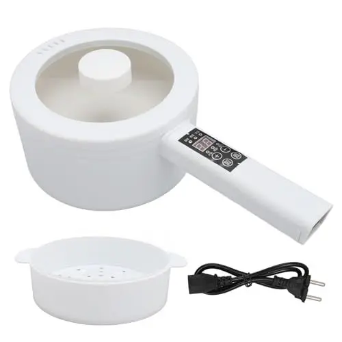 Produktbild: Mini-Elektrokocher, Schneller Ramen-Nudelkocher, Mini-Suppentopf mit Dampfgarer für Eintopf-Ramen-Nudelsuppe (EU-Stecker 220 V)