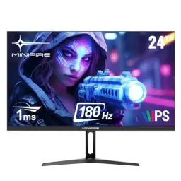 Produktbild: Minifire Gaming Monitor 24 Zoll, 180 Hz, 1ms, AdaptiveSync,IPS, 2xHDMI 2.0/1xDP 1.4 Ports, FHD, sRGB 110%, Monitor PC Bildschirm(MFG24F4 HDMI-Kabel im Lieferumfang enthalten)