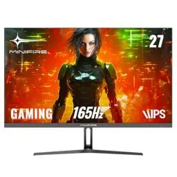 Produktbild: Minifire Gaming Monitor 27 Zoll, 165 Hz, 1ms, AdaptiveSync, IPS, 2xHDMI 2.0/1xDP 1.4 Ports, FHD, sRGB 110%, Monitor PC Bildschirm(MFG27F2 HDMI-Kabel im Lieferumfang enthalten)