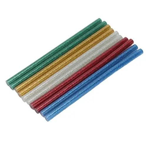 Produktbild: Mini-Heißklebestifte – 50 Stück, vollfarbige Heißklebestifte, einfache Bedienung, schnelle Haftung, klare Heißklebestifte, 7 x 140 mm