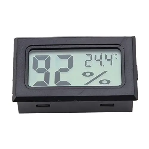 Produktbild: Mini-Hygrometer-Thermometer Digitales Feuchtigkeitsmessgerät, Innenfeuchtemessgerät Feuchtigkeitsmessgerät für Humidore, Gewächshaus, Garten, Keller, Schrank, Babyzimmer,