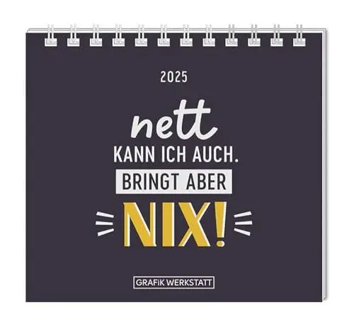 Produktbild: Mini-Kalender 2025 Nett kann ich auch: Mini-Kalender
