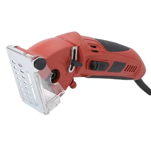 Produktbild: Mini-Kreissäge, Kabelgebundene Mini-Kreissäge, 400 W, 3400 U/min, Multifunktions-Handkreissäge, Maximale Schnitttiefe 12 Mm, Kompakte Kleine Kreissäge für Holz, Trockenbau,