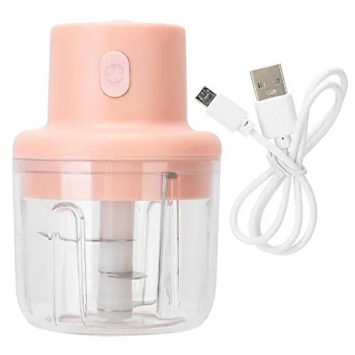 Produktbild: Mini-Lebensmittelzerkleinerer, Küchenfleischwolf, Gemüsehackmaschine, elektrischer Knoblauchzerkleinerer, USB-Aufladung zum Zerkleinern von Pfeffer, Zwiebeln, Ingwer, Gewürzfleisch