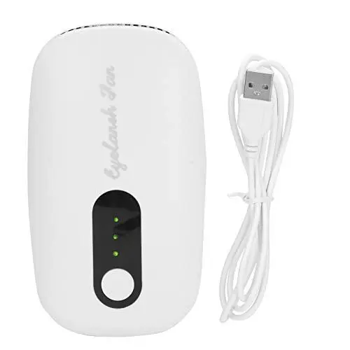 Produktbild: Tragbare Klimaanlage, elektrisch, Klimaanlage, USB, Mini-Ventilator, für Wimpernverlängerung (Rosarot) (weiß)