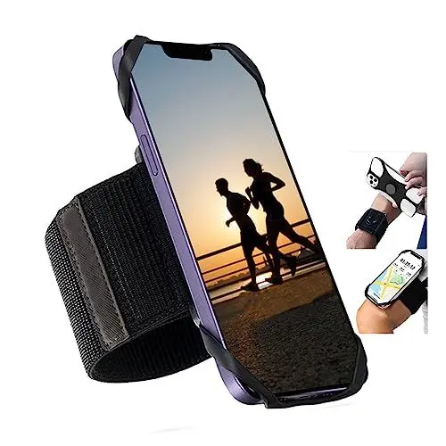Produktbild: Minimalismus Abnehmbar Handyhalterung 3 in 1,Handyhalterung Fahrrad, Handyhalterung Motorrad,Running Armband, Abnehmbares Sportarmband