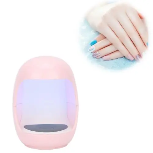 Produktbild: Mini-Nageltrockner-Lampe Tragbare UV-Gel-Nagellampe für Einzelfinger USB-UV-Gel-Nagellack-Nagellampe Schnell Trocknende Nagelhärtungslampe Maniküre-Werkzeuge USB (Rosa)(Rosa)