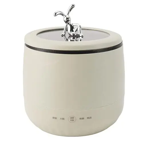 Produktbild: Mini-Reiskocher, Elektrischer Reiskocher 1,8 L, EU-Stecker, 220 V, für Reisen (Beige)