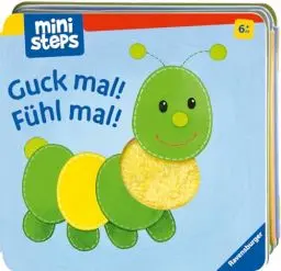 Produktbild: ministeps: Guck mal! Fühl mal! Babybuch ab 6 Monate, Leporello zum Aufstellen, Fühlbuch: Ab 6 Monaten (ministeps Bücher)