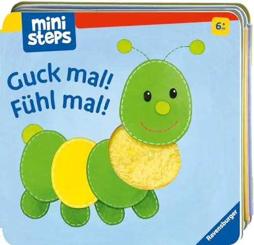 Produktbild: ministeps: Guck mal! Fühl mal! Babybuch ab 6 Monate, Leporello zum Aufstellen, Fühlbuch: Ab 6 Monaten (ministeps Bücher)