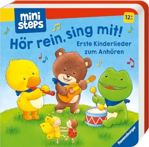 Produktbild: ministeps: Hör rein, sing mit! Erste Kinderlieder zum Anhören: Soundbuch ab 1 Jahr, Spielbuch, Bilderbuch: Ab 12 Monaten