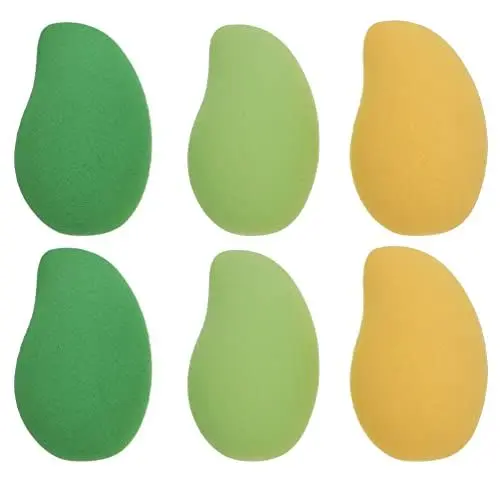 Produktbild: Minkissy 6st Schönheitsschwamm Kosmetische Fruchtpuderquasten Beauty-make-up-ei Lockerer Hauch Schwamm-make-up-mixer Schwamm-make-up-puffs Einfacher Mischschwamm Bilden Fruchtpulver Mädchen