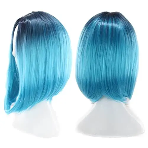 Produktbild: Minkissy Lace Front Perücken Echthaar Kurz Einwegrasierer Echthaarperücken Haarteile Für Damen Toupet Für Frauen Lace-front-perücken Frauen Bob Perücke Europäisch Und Amerikanisch