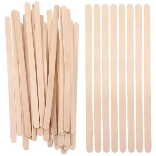 Produktbild: minkissy 100St Wachsstift zur Haarentfernung eyebrow contouring multifunktionswerkzeug Lippenstifte kleine Applikator für Wachsstifte Wachsstäbchen, Spachtel Optional Wachsstab Holzschild