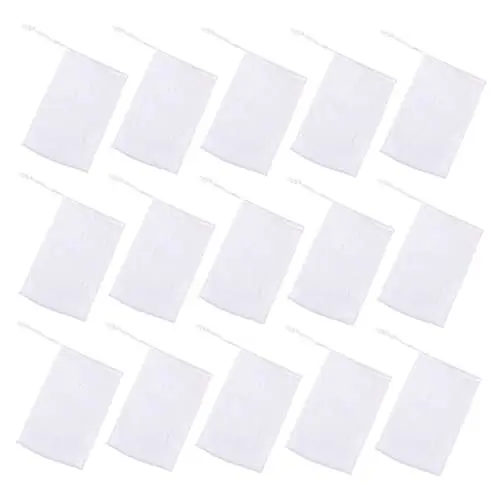 Produktbild: minkissy 100 Stk Seifenbeutel Schaumnetz Schäumende Tasche Mesh-seifenbeutel Duschschäumendes Netz Halter Für Seifengitter Bubble-maker-netze Peeling-schwammbeutel Seifensparnetz Sport Weiß
