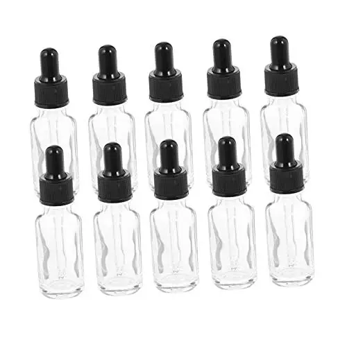 Produktbild: minkissy 10St Flasche mit ätherischen Ölen auslaufsichere Reiseflaschen Lotionspender Parfüm ätherisches Öl Reisezubehör nachfüllbare Glasflasche Mini Tropfflasche Lecythus