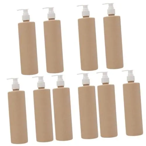 Produktbild: minkissy 10 STK Flasche Lotion Flasche Shampoo- und Conditioner-Reiseflaschen Pumpspenderflasche Haarspülung sahnespender Reise-Shampoo-Flasche Pumpbehälter für Lotion Füllung