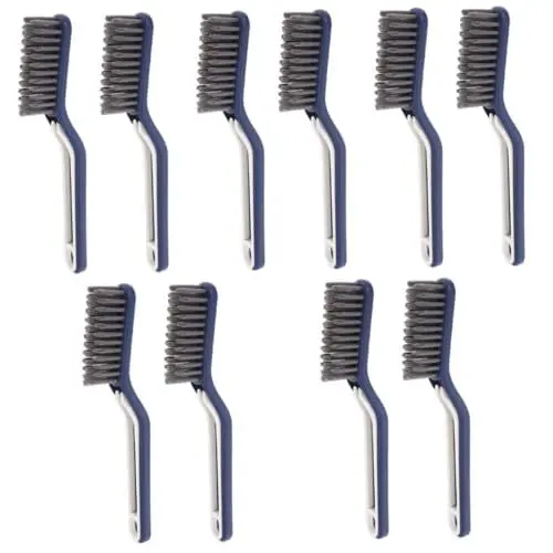 Produktbild: minkissy 10 Sets Fugenbürste Mit Steifen Borsten Herdbürste Grillbürste Gasherdreiniger Spaltbürste Reinigungsbürste Ofenreiniger Ölflecken Reinigungsbürste Herd