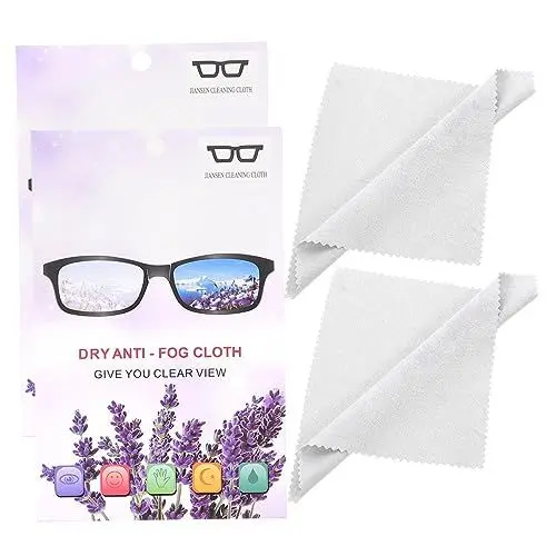 Produktbild: minkissy 10 Stück Brillenputztücher Spiegelreinigungstücher Brillenputztücher Spiegeltücher Brillenwischtücher Brillenlinsenreiniger Bildschirmreinigungstücher Weißes Tuch