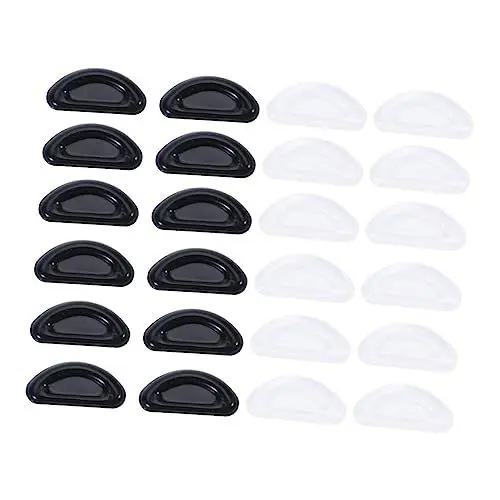 Produktbild: minkissy 12 Sätze Reparaturset Für Sonnenbrillen Selbstklebende Nasenpads Aus Silikon Brillen Nasenpads Anti Nasenschutz Für Brillen Schnapsgläser Anti-nasenpads Nasenrücken Platte