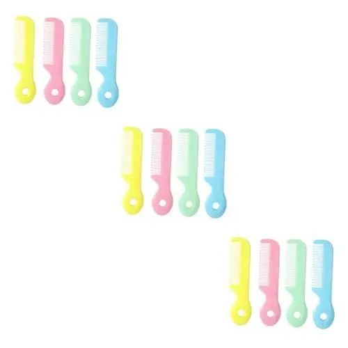 Produktbild: minkissy 12 Stk Haarbürsten Baby-massagebürste Babyhaarkamm Säuglingskamm Haarpickkamm Haarstylingbürste Haarbürste Für Kleinkinder Haarstyler-bürste Babykamm Haare Kämmen Haupt Neugeboren