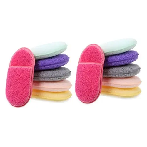 Produktbild: minkissy 12 Stk Hand-in-hand-gesichts Wasch Gesichtspeeling-handschuh Gesichtsschwämme Make-up-entferner-tuch Peeling-gesichtswäscher Reinigungsschwämme Schwamm Gesichtsreiniger Das Gesicht