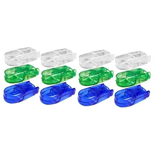 Produktbild: minkissy 12 Stück Tablettenteiler Reise Pillenschneider Tablettenschneider Pillenteiler Original Pillenschneider Pillenschneider Für Kleine Pillenklingenteiler Winziger