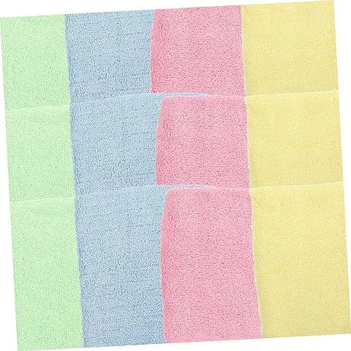 Produktbild: minkissy Lumpen 12st Sauberes Reinigungstuch Wäsche Waschen Küche Geschirr Saubere Handtücher Trockentücher Für Geschirr Waschlappen Mikrofasertücher Zur Reinigung Wischlappen Bodentuch Holzfaser