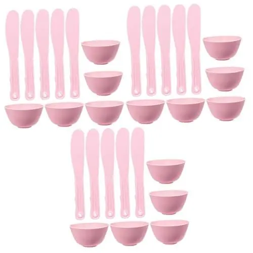 Produktbild: minkissy 15 Sets Maskenschüssel Rührstab Salonbedarf Silikon Maskenschüssel Masken Rührschüssel DIY Maskenwerkzeug Silikon Gewürzschüssel DIY Maskenschüssel Wiederverwendbar