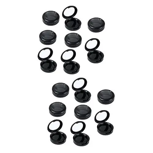 Produktbild: minkissy 16 Stk Make-up leerer Teller nachfüllbarer Lidschattenbehälter z-Palette Zinn reisen Make-up-Behälter kosmetiktisch Gothic-Make-up Kompaktes Lidschattenetui Reise-Lidschatten-Etui