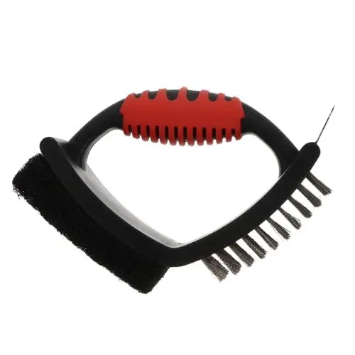Produktbild: minkissy 1Stk Grillbürste reinigungsbürsten schuputzbürsten Grillrostreiniger Grill reinigen bürste Grillschrubber Draht Backofen-Reinigungsbürste Grill reinigungsbürste Plastik Black