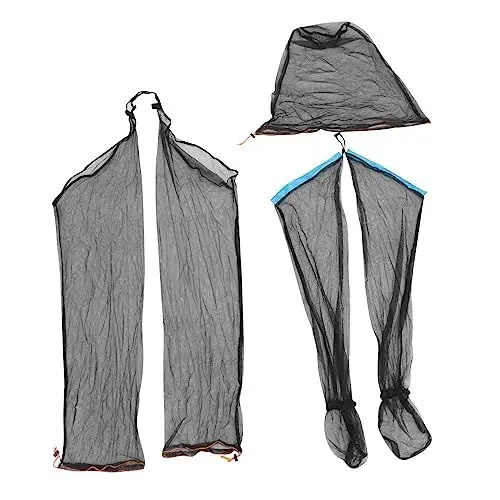 Produktbild: minkissy 1 -Abdeckung bodentrampolin outdoor schutzanzug ösch noir -Anzüge Angelbekleidung im Freien Schutzkleidung zum Angeln aus Mesh -Kleidung Black