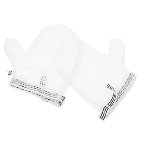 Produktbild: minkissy Fingerhandschuhe Für Kleinkinder Nylon Atmungsaktiv Kratzfest Verhindert Daumenlutschen Handschuhe Für Kinder Babyschutz