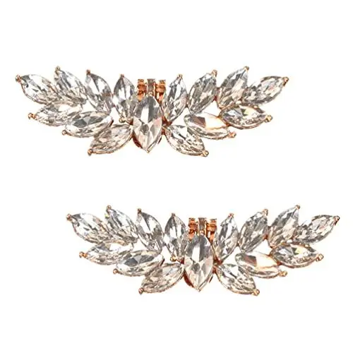 Produktbild: minkissy 1 Paar Schuhzubehör Schuhanhänger Aus Strass Silberne Schuhe Damenteile Schuhschnalle Schuhclips Strass-schuh Fräulein Strasssteine Europäisch Und Amerikanisch Abendschuhe