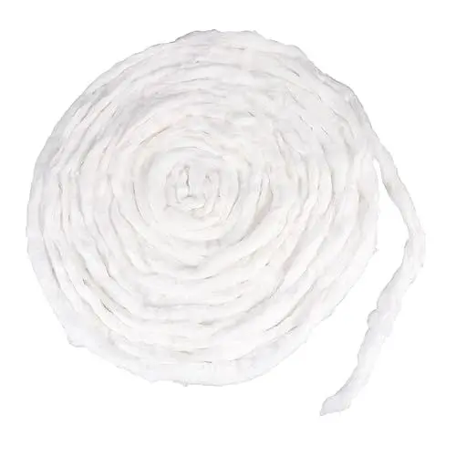 Produktbild: minkissy 1 Packung Baumwolle Wattebällchen Größe Kosmetische Wattepads Wattebausch Baumwollspeck Watteschnur Haar-baumwollspule Baumwollstreifen Make-up-watte Organisch Weiß Kosmetik