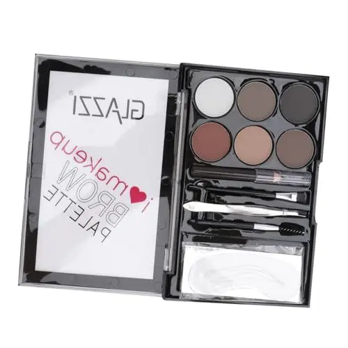 Produktbild: minkissy 1 Satz Augenbrauenpuder-set Langanhaltendes Augenbrauenpuder Augenbrauenfüller Zündete Kosmetische Versorgung Make-up Pinsel Augenbrauenstift Aufkleber Für Augenbrauen Fräulein Abs