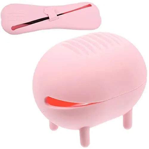 Produktbild: minkissy 1 Satz Beauty-tools Aus Silikon Schwämme Nass Kosmetiktaschen Flüssig Deckel Balsam Lidschatten Mit Schwammspitze Seersucker Spf Zahnbürste Reiniger Erröten Sprühen Rosa Kieselgel