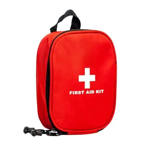 Produktbild: minkissy Praktisches Erste-hilfe-set 16-teilig Rotes Oxford-gewebe Set Für Wandern Camping Zuhause Kompakt Leicht Zu Tragen