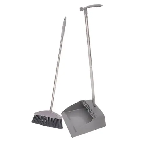 Produktbild: minkissy 1 Satz Kehrschaufel Für Zu Hause Müll Innenbesen Und Kehrschaufel Werkzeuge Heimdekoration Besen Kehrschaufel Heavy Duty Haushaltsreinigungsbesen Besen Für Zuhause Rostfreier Stahl