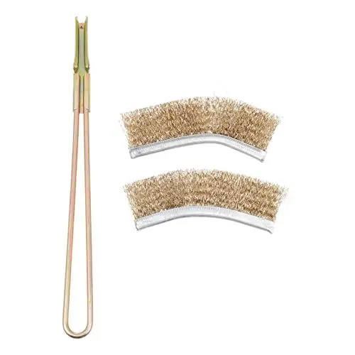 Produktbild: minkissy 1 Satz Vogelkäfig Reinigungsbürste Grill Stahlbürste Ofenrohrbürste Scheibenbürsten Stahldraht Bürste BBQ Pinsel Grillrost Bürste Rost Reinigungsbürste Haustier Vogel Metall Kupfer