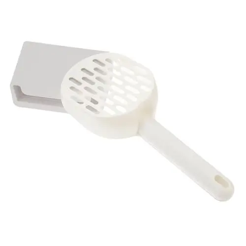 Produktbild: minkissy 1 Set-Box Schaufel Für Katzenstreu Cleaning Kit Putzmittel Set Mit Löchern Poop-Schaufel Abs Weiß