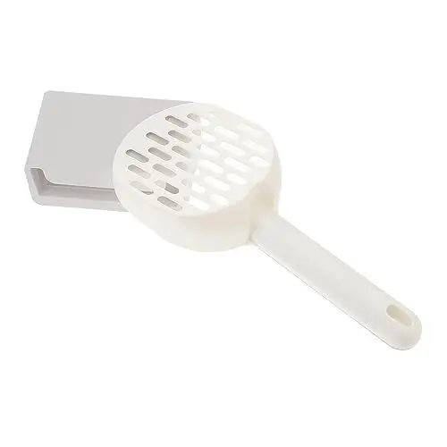 Produktbild: minkissy 1 Set-Box Schaufel Für Katzenstreu Putzmittel Set Cleaning Kit Hygieneprodukte Mit Löchern Abs Weiß
