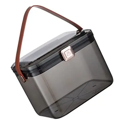 Produktbild: minkissy 1 Stück Karton Doppelte Medikamentenbox Medizin Erste-hilfe-kasten Für Die Reise Organisator Von Medikamenten Kit-tasche Tragbares Erste-hilfe-set Dark Grey Das Haustier
