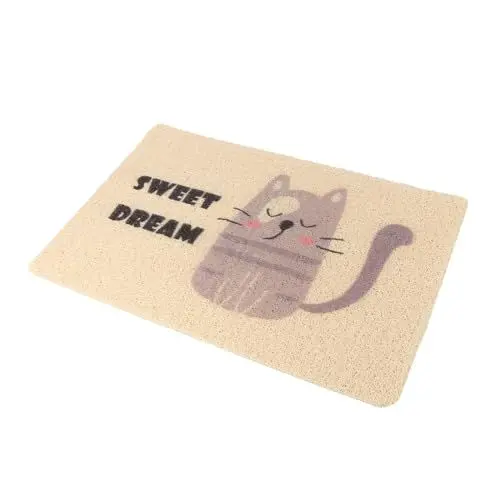 Produktbild: minkissy 1pc Pet Cat Litter Mat Cat Matts for Litter Trapper Mat Cartoon Cat Litter Mat Cat Mats Cat Mat for Litter Tray Litter Cat Cushion Anti-tracking Litter Mat Pvc Carpet Medium Dog